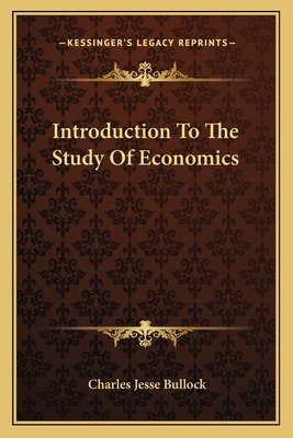 Libro Introduction To The Study Of Economics - Bullock, C...