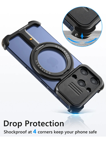 Funda Magnética For iPhone 16 Pro Max Con Funda De Cámara