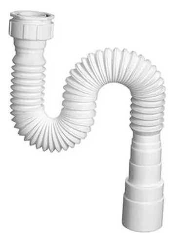 Kit Branco Sifão Universal + Válvula 7/8 + Engate 40cm