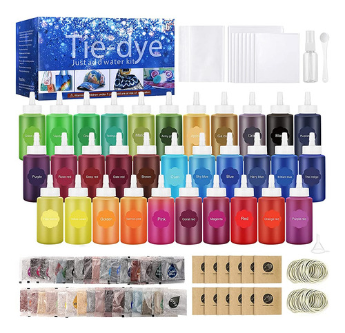 Mojidecor 32 Color Tie Dye Kit, Fabric Dye Art Kit Para Niño