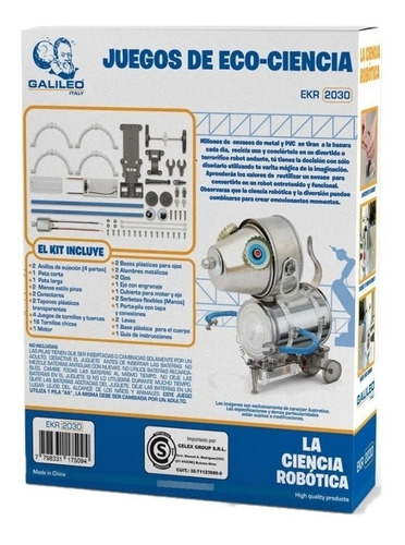 Imagen 3 de 5 de Juego De Eco Ciencia La Ciencia Robótica Galileo Italy