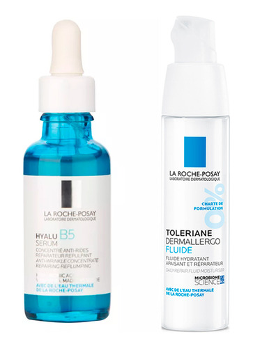 Set Hyalu B5 Serum+toleriane Dermallergo Fluid La Roche Posa