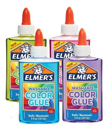 Pegamento Elmers Para Slime Elmer´s Glue Colores A Escoger Color Morado Transparente