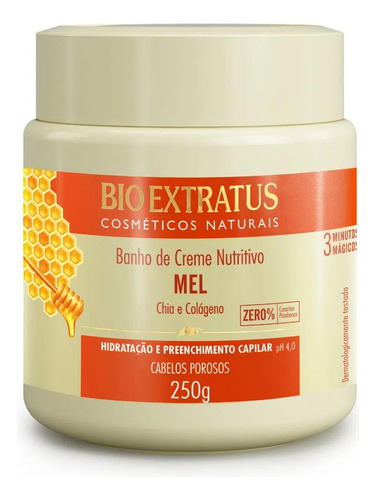 Banho De Creme Mel Nutritivo 250 G Bio Extratus K9675