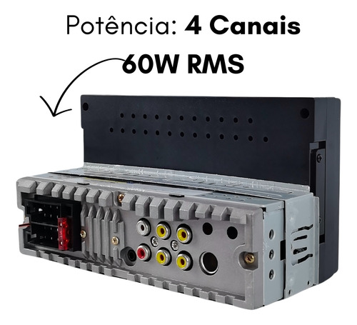 Multimídia 1din H-tech Espelhamento Usb Bluetooth Full Touch