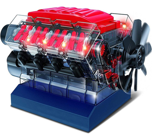 Motor V8 De Combustión Playz, Kit De Ensamblado