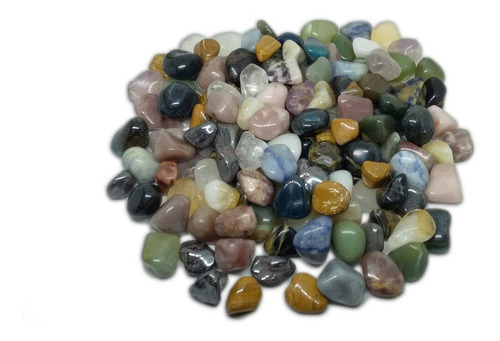 Pedra Rolada Sortida Mista Natural 1kg