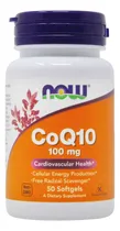 Comprar Coenzima Coenzima CoQ10 de Now Foods, 100 mg, 50 cápsulas blandas, en Brasil, sabor sin sabor