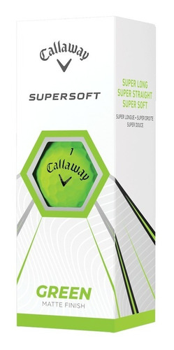 Kaddygolf Pelotas Golf Callaway Supersoft - Tubo X3 - Verde