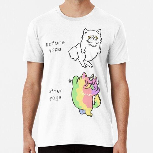 Remera Gato Persa Después Del Yoga Algodon Premium