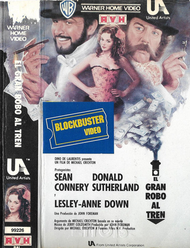 El Gran Robo Al Tren Vhs Sean Connery Donald Sutherland