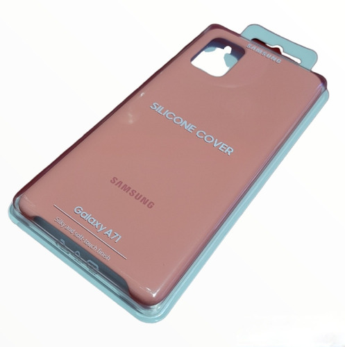 Protector Samsung Galaxy A71 Silicon Cover Rosa Original