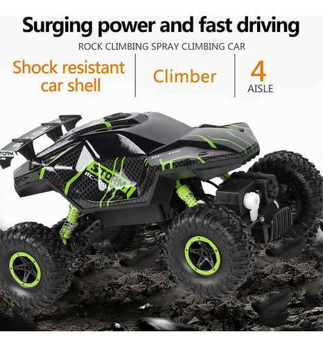 Mz Coche 4wd De 2,4 Ghz: Alto, Luces, Aerosol, Deriva,