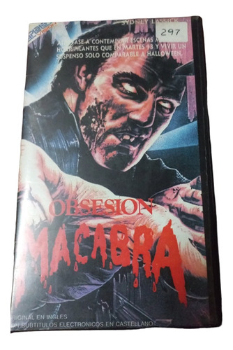 Obsesion Macabra Vhs.terror!! Delplata Vision ..leer Bien