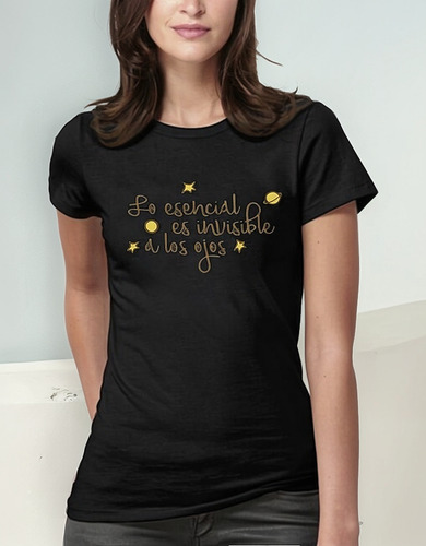 Polera Estampado Principito Frase Moda Mujer