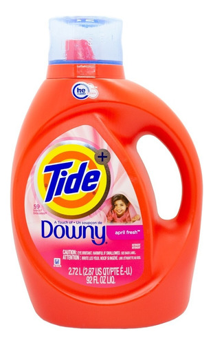 Tide Downy Detergente Jabón Liquido Ropa Con Suavizante 2.72