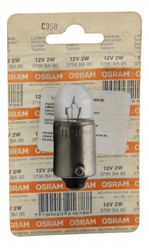 Pack De 10 Focos Osram 3796 2w 12v Ba9s 81790