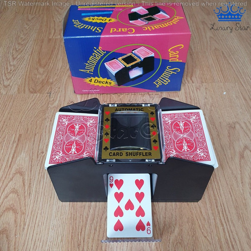 Barajador De Cartas Poker Card Shuffler 4 Deck Casino Pilas 