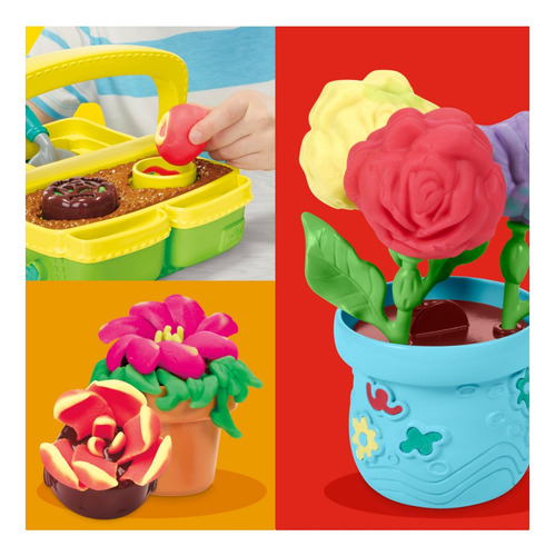 Conjunto De Massinhas Play-doh Playset Jardim Mágico Hasbro Diversas Cores