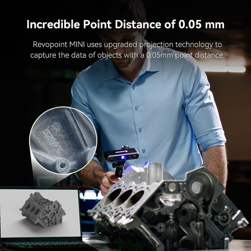 Mini Escáner 3d Para Impresión 3d De Mano Con Plato Giratori