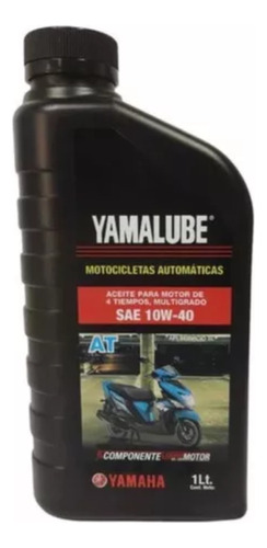 Aceite Yamalube 4 Tiempos 10w40 1lt At Motonetas 1lt