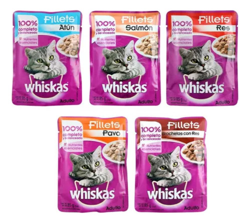 Alimento Humedo Para Gatos (24 Sobres) Whiskas