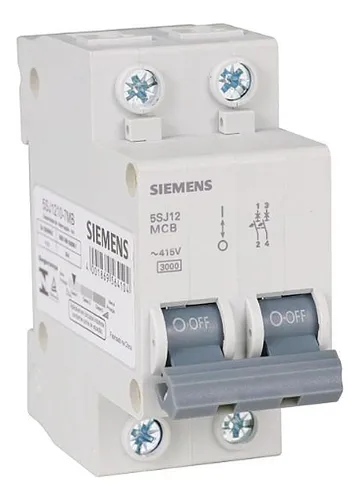 comprar Disjuntor Bipolar 32a, 40a, 50a, 63a Curva C 5sj1 Siemens