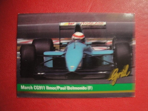 Figuritas Grid Formula 1 Año 1992 March Cg911 Nº17