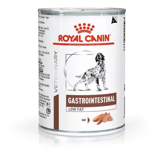 Alimento Royal Canin Veterinary Diet Canine Gastrointestinal Low Fat para cachorro adulto todos os tamanhos sabor mix em lata de 410g