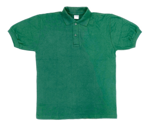 Chemise Verde Unicolor Unisex Qantik Talla Ss A Xl