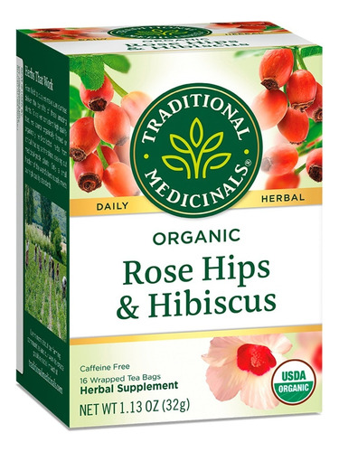 Te Organico Rose Hips With Hibiscus 16 Sobres Se