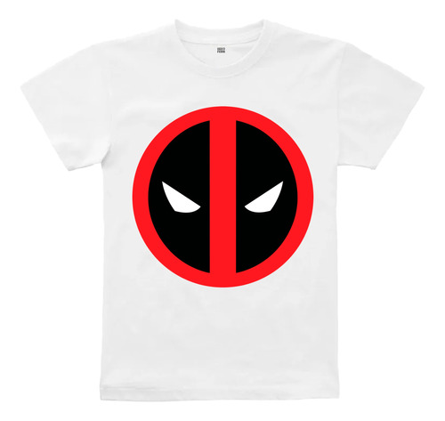 Playera Niño Unisex Deadpool Logo Antihéroe Marvel Cómic 42