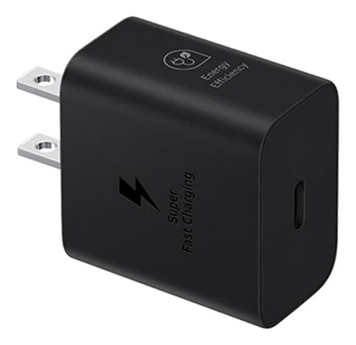 Cargador De Pared Samsung Usb Tipo-c 25w, Negro