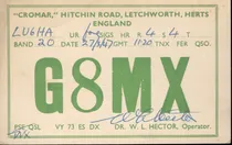 Comprar Tarjeta Qsl - De G8mx A Lu6ha (año 1947)