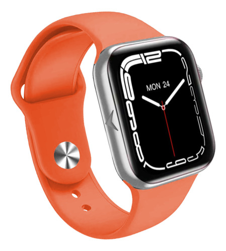 Malla Smart Watch 42 44 Mm Silicona Naranja 4.2 Cm