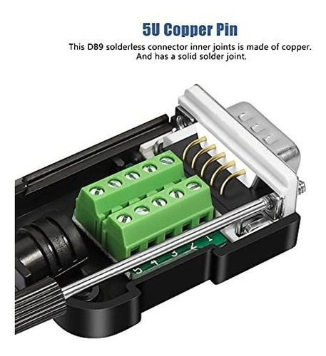 Conector Sin Soldadura Dbilida Db9, 4 Machos, Db9 Breakout C