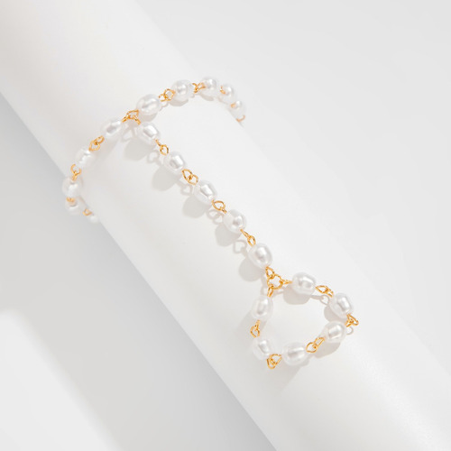 1 Par De Elegantes Pulseras Con Forma De Dedo Con Forma De C