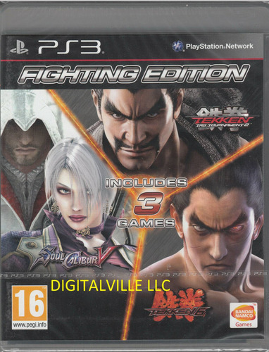 Set 3 En 1 Fighting Edition Ps3 Sony