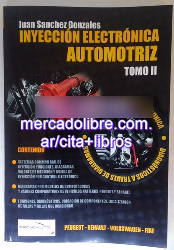 Libro: Inyección Electrónica Automotriz 2 - Cea Tecno Auto