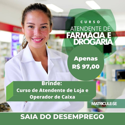 Imagem 2 de 2 de Curso Atendente De Farmácia E Drogaria
