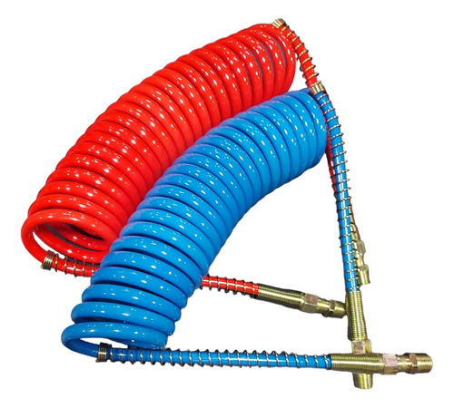 Mangueras Espiral De Aire Para Chuto - Batea Azul Y Roja
