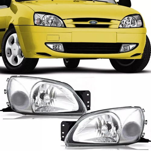 Optica Ford Fiesta 2000 2001 2002 Giro/cristal Izquierdo