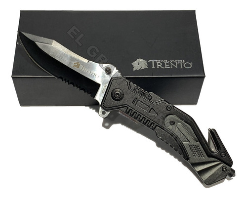 Imagen 2 de 4 de Cortaplumnas Trento Rescue 2 Tactica Inoxidable 131915