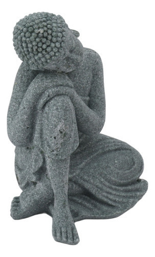 Estatua De Buda Escultura De Arenisca Verde Budista 9
