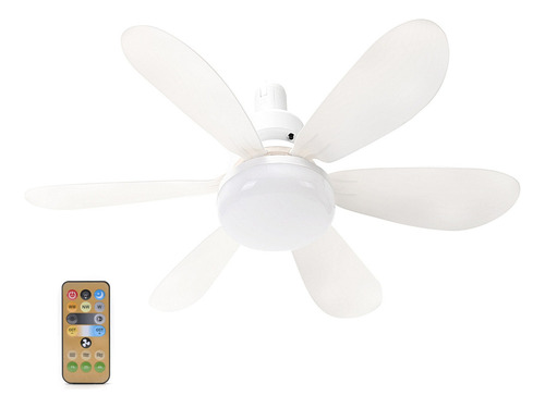 . Ventilador De Techo BegĂ´nia Lampara 6 Aspas Control