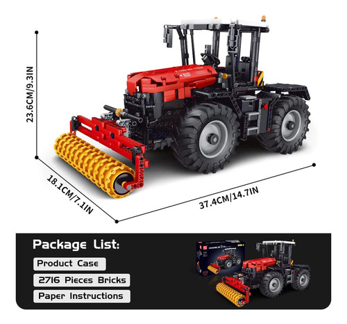 Mould King Juego De Construcción De Tractor A Control Remoto