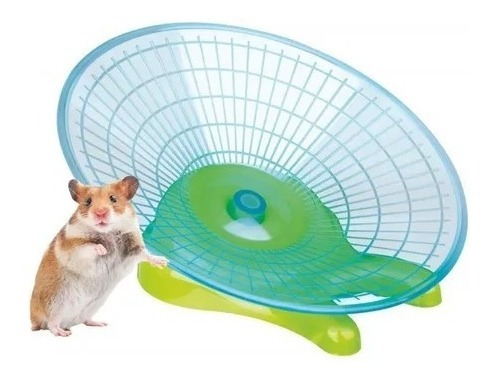 Imagen 4 de 5 de Rueda Ejercicio Disco Para Correr Hamster Topo Raton Jerbos