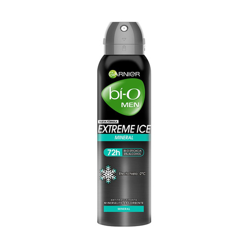 Desodorante Bi-o Extreme Ice Spray 72hs Hombre 150 Ml