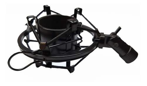 Shock Mount Standard Para Microfono Condenser Marca Elefir Color Negro