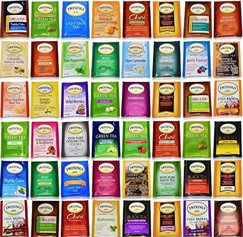 Caja De Tè Blue Ribbon Twinings Tea Bags Sampler Surtido Pa